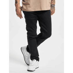 bequeme 2Y Premium Herren Jeans Slim Fit Stretch Reißverschluss mit Baumwolle Schwarz