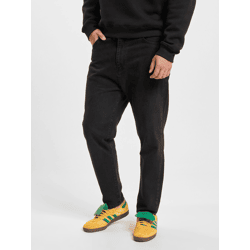 bequeme 2Y Premium Herren Jeans Stretch Reißverschluss Taschen mit Baumwolle Schwarz