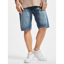 bequeme 2Y Premium Herren Shorts Slim Fit Taschen Denim mit Baumwolle Blau