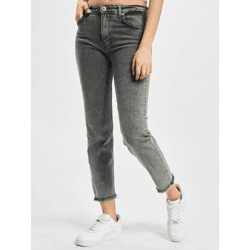 stylische 2Y Premium Damen Jeans Slim Fit Stretch Reißverschluss mit Baumwolle Grau