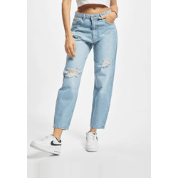 stylische 2Y Premium Damen Jeans Reißverschluss mit Baumwolle Blau