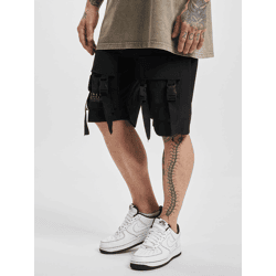 sommerliche vsct Herren Shorts Kordelzug Taschen Schwarz