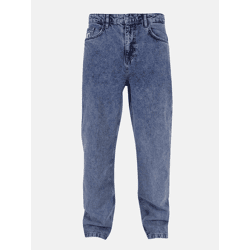 moderne Karl Kani Herren Jeans Reißverschluss Taschen mit Baumwolle Blau