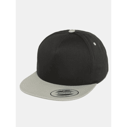 sportliche Flexfit Unisex Cap 400 g/m² mit Baumwolle Schwarz/Grau