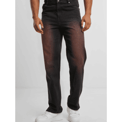 lässige Karl Kani Herren Jeans mit Baumwolle Schwarz