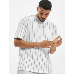 bequemes Karl Kani Herren T-Shirt 220 g/m² mit Baumwolle Weiß