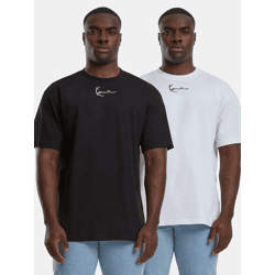 bequemes Karl Kani Herren T-Shirt mit Baumwolle Schwarz/Weiß