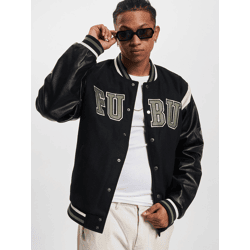 schlichte Fubu Herren Jacke mit Baumwolle Schwarz