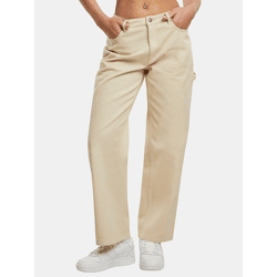 moderne Karl Kani Damen Jeans 345 g/m² mit Baumwolle Beige