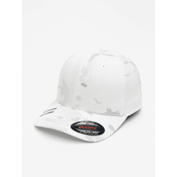 moderne Flexfit Unisex Cap Stretch mit Baumwolle Weiß/Camouflage