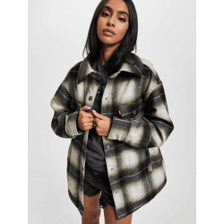 schlichte LEVI´S Damen Jacke Oversize Schwarz/Grün/Weiß