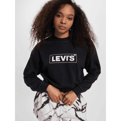 weiches LEVI´S Damen Sweatshirt mit Baumwolle Schwarz