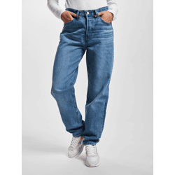 bequeme LEVI´S Damen Jeans Straight Fit mit Baumwolle Blau