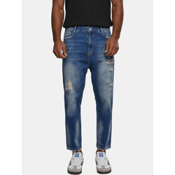 lässige 2Y Premium Herren Jeans Stretch Reißverschluss mit Baumwolle Blau