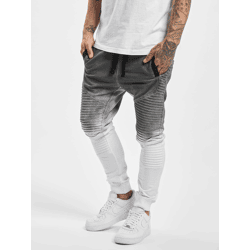 lässige vsct Herren Jeans Kordelzug Reißverschluss Grau