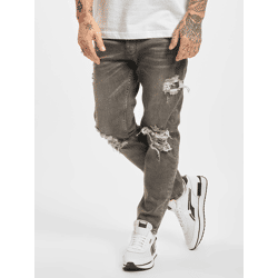 lässige 2Y Premium Herren Jeans Slim Fit Stretch Taschen mit Baumwolle Grau