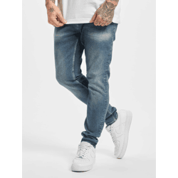 Stylish 2Y Premium Men's Skinny-Fit Stretch Jeans with Cotton, Blue