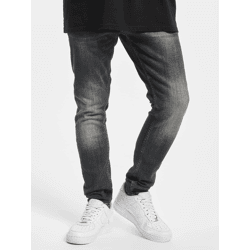 stylische 2Y Premium Herren Jeans Slim Fit Taschen Grau