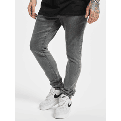 lässige 2Y Premium Herren Jeans Skinny Fit Stretch Taschen mit Baumwolle Grau
