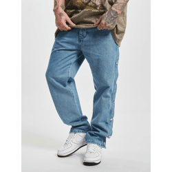 stylische 2Y Premium Herren Jeans Straight Fit Taschen mit Baumwolle Blau