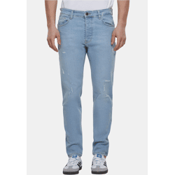 bequeme 2Y Premium Herren Jeans Stretch Reißverschluss Taschen mit Baumwolle Blau