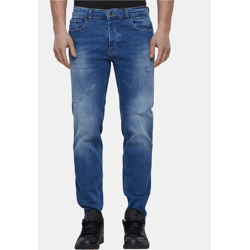 moderne 2Y Premium Herren Jeans Stretch Reißverschluss mit Baumwolle Blau