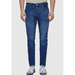 moderne 2Y Premium Herren Jeans Stretch Reißverschluss mit Baumwolle Blau