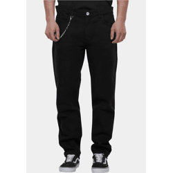 moderne 2Y Premium Herren Jeans Stretch Reißverschluss Taschen mit Baumwolle Schwarz