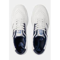 stylische MoEa Unisex Sneaker Weiß/Blau