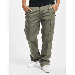 stylische Brandit Herren Jeans Kordelzug Reißverschluss Khaki