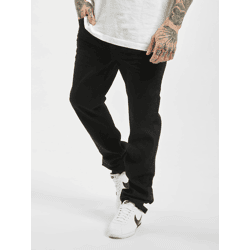 stylische Brandit Herren Jeans Stretch Taschen Straight Fit mit Baumwolle Schwarz
