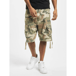 sommerliche Brandit Herren Shorts Reißverschluss Taschen Camouflage