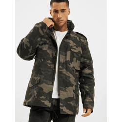 Stylish Brandit Men's Jacket with Zipper Pockets, Camouflage