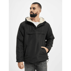 Modern Brandit Men's Jacket with Zipper Pockets, Black