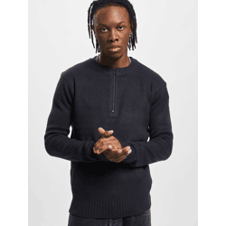 lässiges Brandit Herren Sweatshirt Reißverschluss Navy