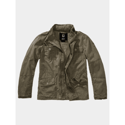 moderne Brandit Unisex Jacke Reißverschluss Taschen mit Baumwolle Khaki