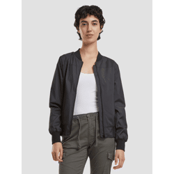 Simple Brandit Women's Jacket with Zipper, Black