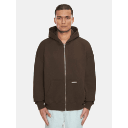 lässiger Bazix Republiq Herren Hoodie mit Baumwolle Braun