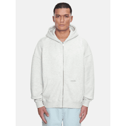 bequemer Bazix Republiq Herren Hoodie mit Baumwolle Weiß Meliert