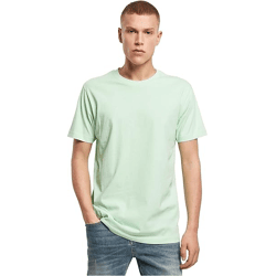 modernes Build Your Brand Herren T-Shirt 180 g/m² mit Baumwolle Pastell-Grün
