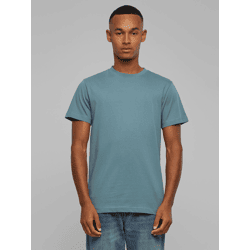 lässiges Build Your Brand Herren T-Shirt 180 g/m² mit Baumwolle Blau