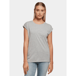 modernes Build Your Brand Damen T-Shirt 140 g/m² mit Baumwolle Grau