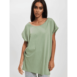 modernes Build Your Brand Damen T-Shirt 140 g/m² mit Baumwolle Grün
