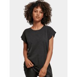bequemes Build Your Brand Damen T-Shirt 160 g/m² mit Baumwolle Schwarz