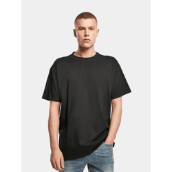 sportliches Build Your Brand Herren T-Shirt Oversize 240 g/m² mit Baumwolle Schwarz