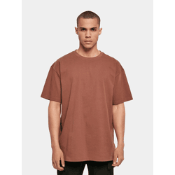 lässiges Build Your Brand Herren T-Shirt Oversize 240 g/m² mit Baumwolle Braun