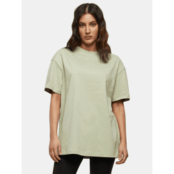 modernes Build Your Brand Damen T-Shirt Oversize 220 g/m² mit Baumwolle Grün