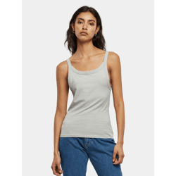 modernes Build Your Brand Damen T-Shirt Stretch Slim Fit 180 g/m² mit Baumwolle Grau