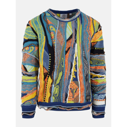 bequemes Carlo Colucci Herren Sweatshirt Blau/Bunt
