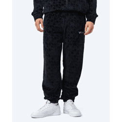 bequeme Carlo Colucci Herren Hose mit Baumwolle Schwarz